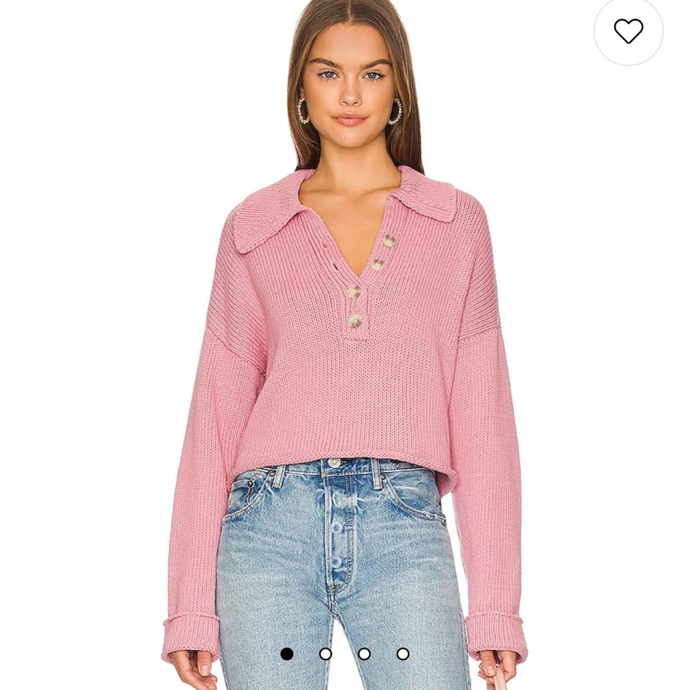 Show Me Your MuMu pink cropped sweater | L